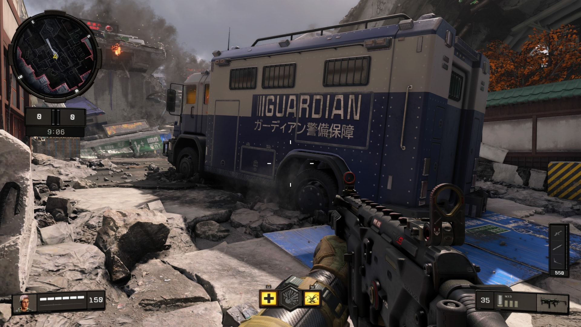 The Guardian armored truck on Gridlock