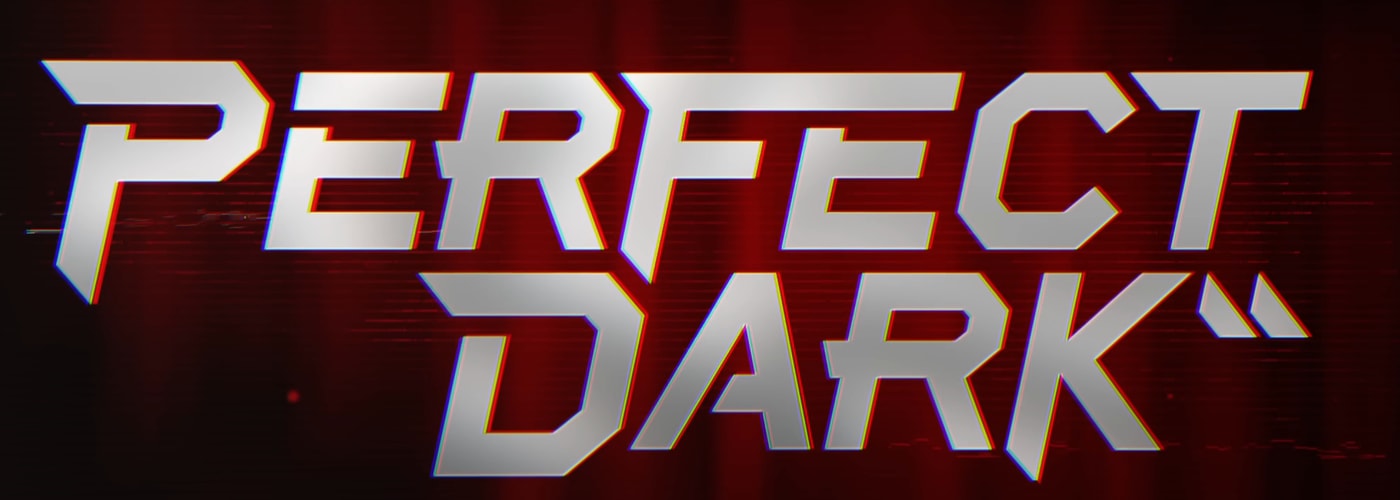 The 2020 announcement logo: silver angular capitals with a quotation mark after the name, over a dark red glow